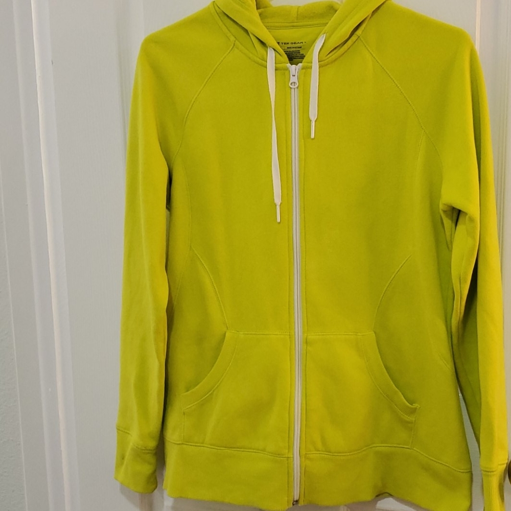 TECH GEAR SWEATSHIRT JACKET WITH HOODIE LARGE